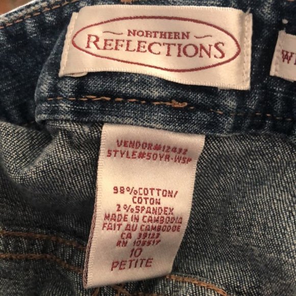 LIKE NEW NORTHERN REFLECTIONS WEEKEND STRETCH JEANS 10/30x27 🦋 - Picture 3 of 13